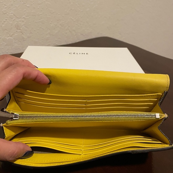 Celine leather long wallet - Picture 3 of 5